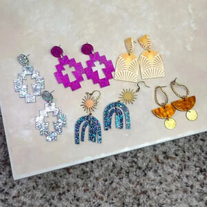 Earrings lot of 5 bundle